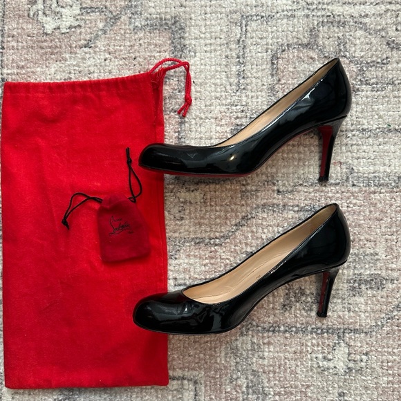 Christian Louboutin Dolly black patent pump sz 38 - Picture 8 of 11